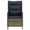 VidaXL Salon de jardin 2 pcs avec coussins Résine tressée Marron