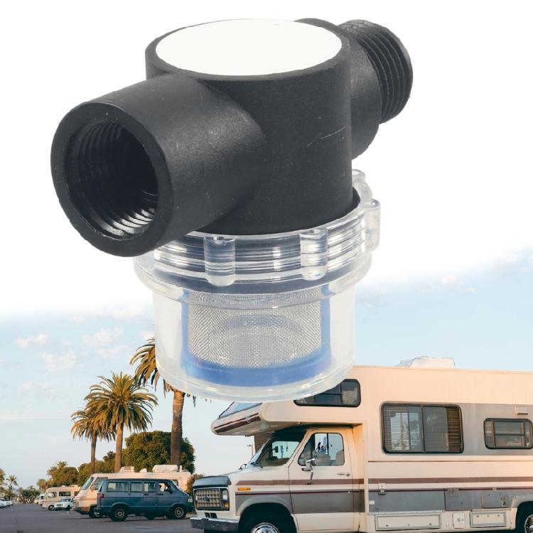 Campers Water Pipeline Threaded Filter With Corrosion Resistant Stainless Mesh Quick Connect 1/2" Strainer