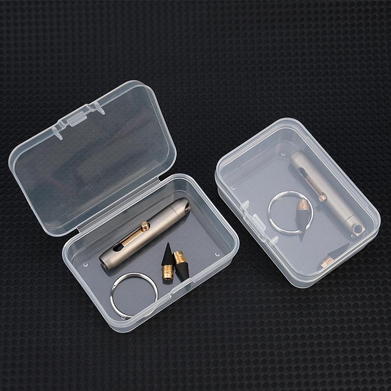 

Portable Titanium Keychain Pencil with Erasable, Sharpening-Free Lead 0.5mm чорний