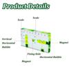 Transparent Cuboid High Precision for T Level Integrated Small Household Magnetic Level Bubble Level 95x51x13mm Durable Dropship
