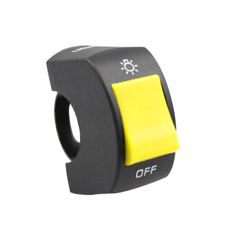 Universal Motorcycle Push Button Switch 12V ON/OFF Button Connector Handlebar Switches for Electronic Bike Scooter Motorbike