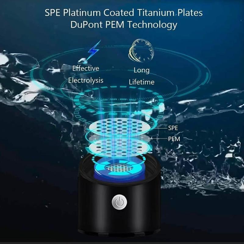 Rich Hydrogen Water Bottle Cup Hydrogen Oxygen Separation SPE PEM Technology Rechargeable Sports Water Bottle Health Fitness Hot 1