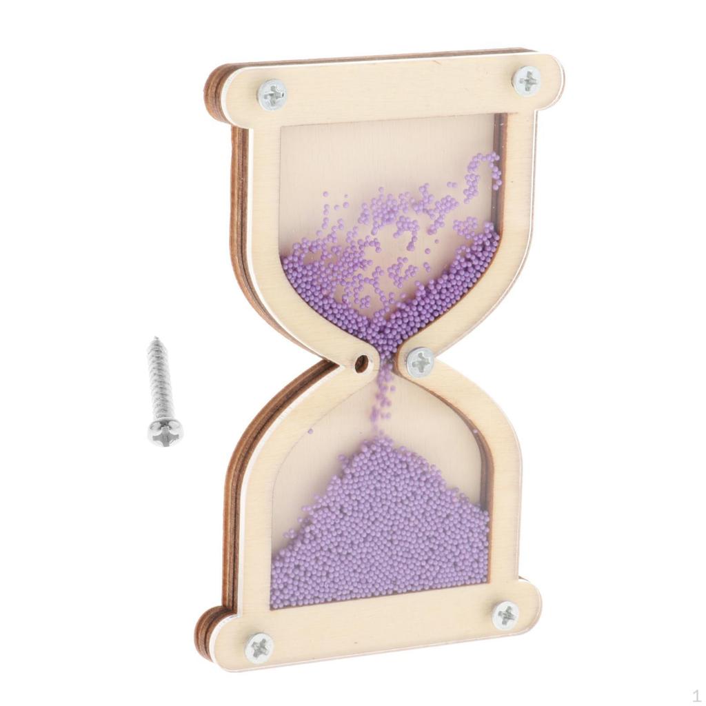 Hourglass Wooden Montessori Busy Board Material Basic Skills Learning Activities Early Teaching For