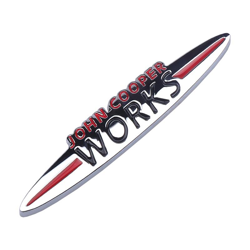 3D Metal Embelm John Cooper Works Logo Car Grill Badge Trunk Sticker Auto Accessories For Mini R56 R50 F56 R52 R57 R58 R6