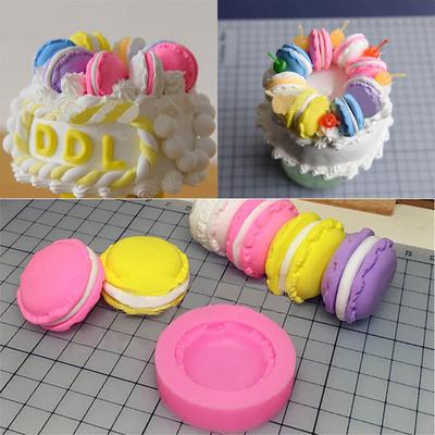Forma de Sobremesa Durável Flexível Caseira Silicone DIY Forma de Macaron para Assar