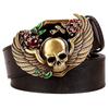 Novelty Leather Belt Skull Clown Evil Eye Skeleton Head Devil Gamble Halloween Dress Up Waistband Rock And Roll