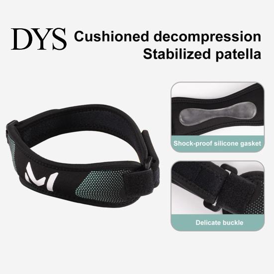 Men Women Knee Brace 1Pc Patella Strap Adjustable Sports Hiking Running Pain Relief Patellar Tendon Support Stabilizer Compression Band