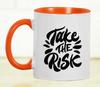 Inkdotpot 11oz Ceramic  Coffee  Mug  Take The Risk Positive Inspirational Quotes Gift For Employee Boss Coworkers