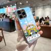 Cute Cartoon S-SnoopyS Phone Case For IPhone 17 Pro Max 15 Pro 16 14 Plus 12 13 Mini 11 Pro Shockproof Electroplated Glass Cove