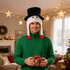 Funny Christmas Hat Christmas With Snowman Earflap Christmas Party Hat Funny Snowman Hat Navidad Props New Year