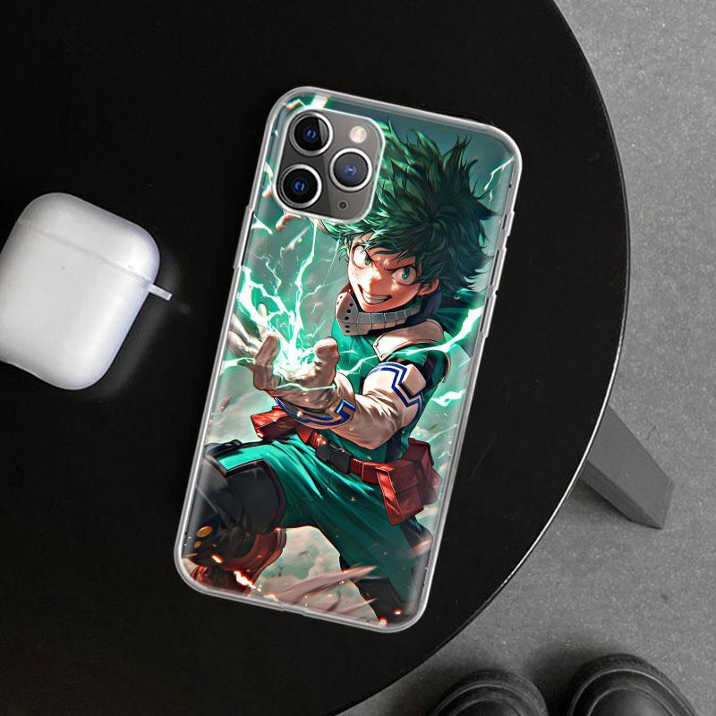 

Мидория Изуку Деку MHA Моя геройская Академия Чехол для телефона для iPhone 11 12 13 Mini 14 15 Plus 16 Pro Max 17 Air 7 8 + SE Арт Индивидуальный F iPhone 15 Plus