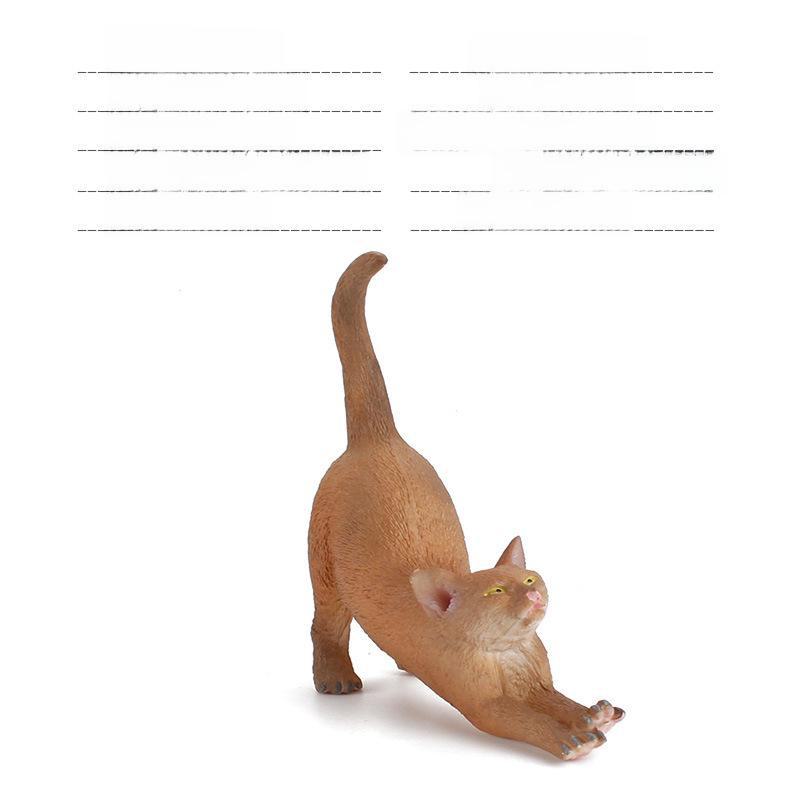 Set Jucării Pisoi Alb-Negru pentru Copii - Ornamente Model Pisică Rurală Chineză