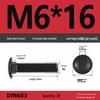 High-Strength Grade 8.8 Carriage Bolts: Round Head, Square Neck, M6-M16 Sizes for Shelf and Bridge Frames