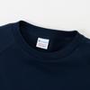 Champion Crew Neck Cotton USA Relax Fit Raglan Short Sleeve with Embroidery and Garment Navy Women's 100% T-Shirt Wash, (CW-B314)