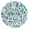 60-Count Hatsune Miku Cartoon Graffiti Stickers for DIY Decoration