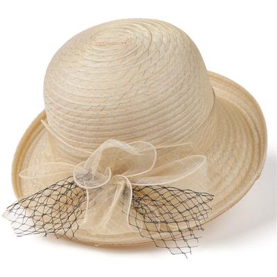 Neuer modischer Fischerhut mit Organza-Blumenmuster für den Frühling und Sommer, Freizeithut für Damen im Freien, eleganter Sonnenschutz-Beckenhut