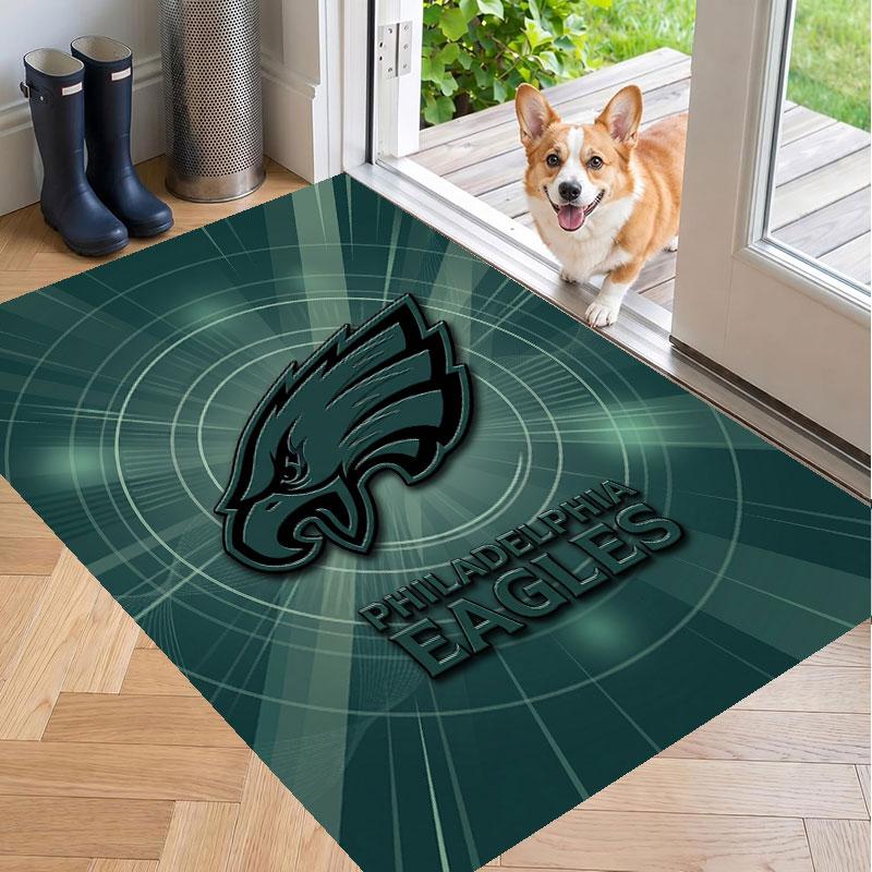 Soft Floor Carpet Philadelphia Eagles Pattern Area Rug Decorative Mat For Home Room Decoration