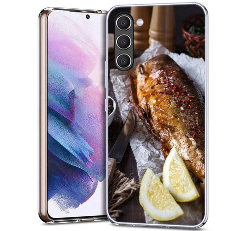 Smoked Mackerel Fish Foodstyling Composition Phone Case for Samsung A54 A14 A24 A34 A17 A37 A57 A55 A35 A25 A15 A13 A23 A33 A53