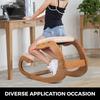 Silla ergonómica de rodillas Capacidad de carga de 220 LB Silla de escritorio de postura de rodillas Taburete con cojín para la cadera Taburete ergonómico de rodillas para oficina en casa Buena postura