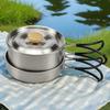 Portable Non-Stick Camping Cookware Set: Foldable Frying Pan & Soup Pot