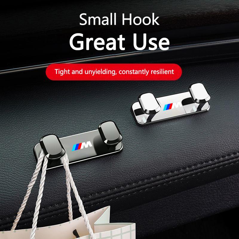 Zinc Alloy Car Storage Hooks Interior Accessories For BMW 1 3 5 7 Series M Performance X1 X3 X4 X5 F10 F15 F20 F30 M3 M4 E34 E46 jbdf70