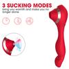 Female Double Orgasm Sucking Vibrator G Spot Clitoris Stimulator with Imitates Finger Touching Stimulation Sucker Oral Clitoris Stimulator Erotic