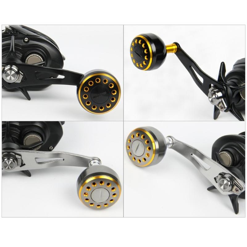 Fishing Reel Handle Power Handle Baitcasting Metal Knob Jigging Grip with Fitting Replacement Part for Low Profile Reel