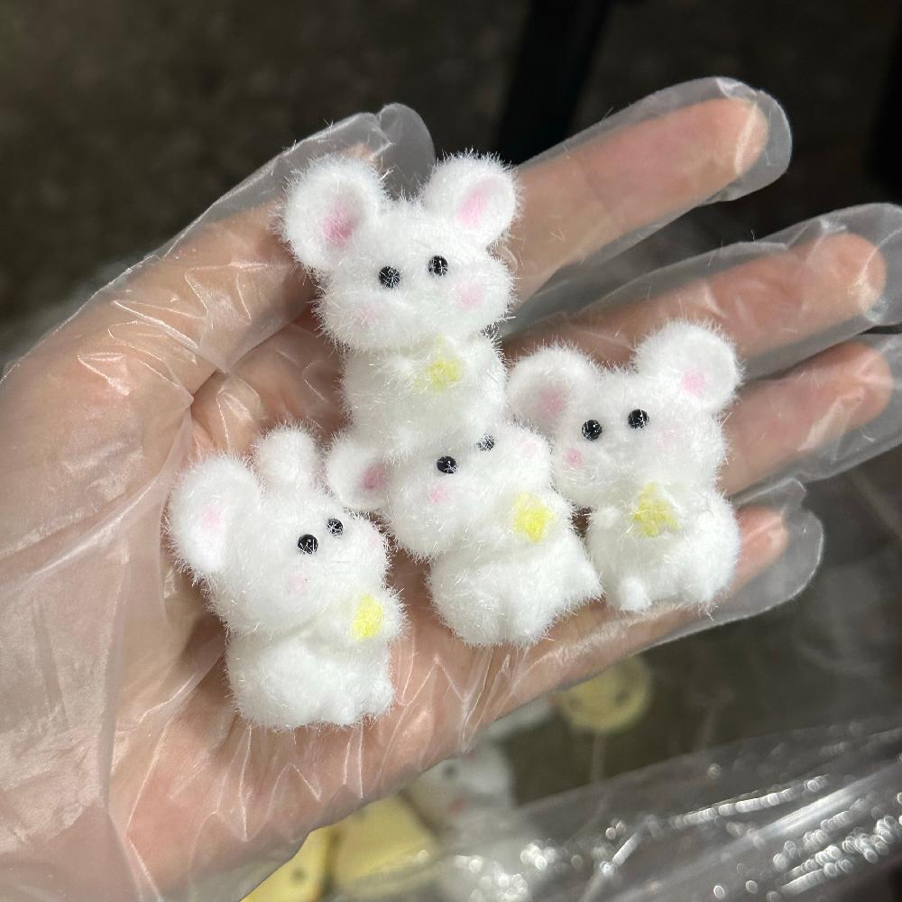

Kids Childrens Toys 2024 New Kawaii Squishy Handmade Silicone Hamster Flocked Seal Chicken Mini Guinea Pig Cute Girl Gift Present DIY Slow Rebound