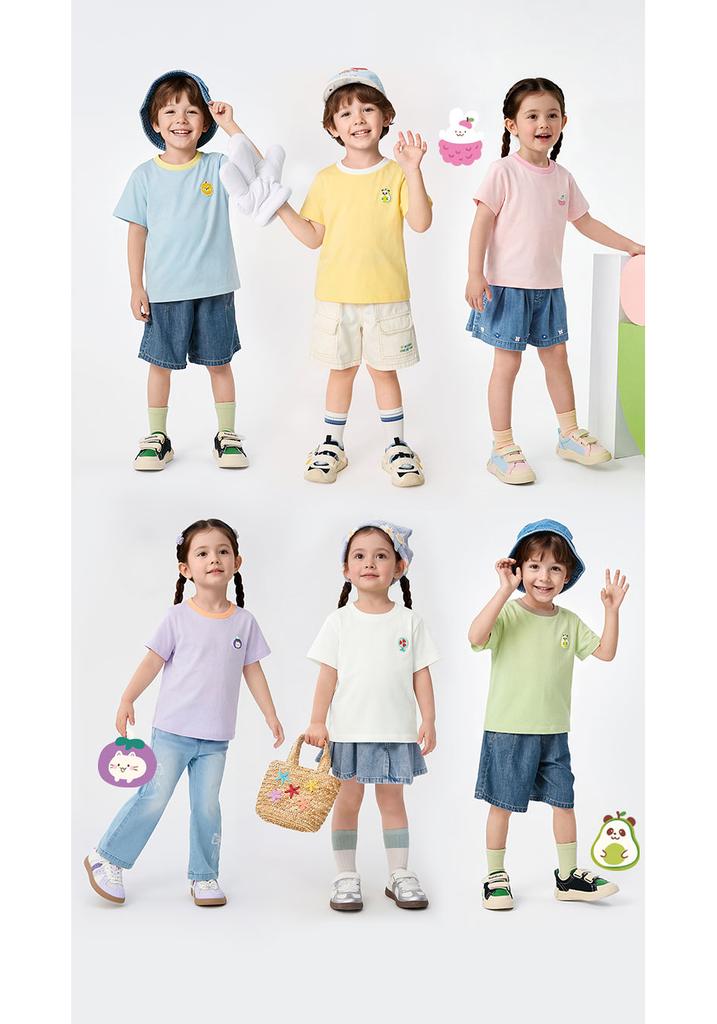 BalaOne: Balabala Children's Short Sleeved T-shirt for Boys and Girls, 2026 New Summer Cotton Collection