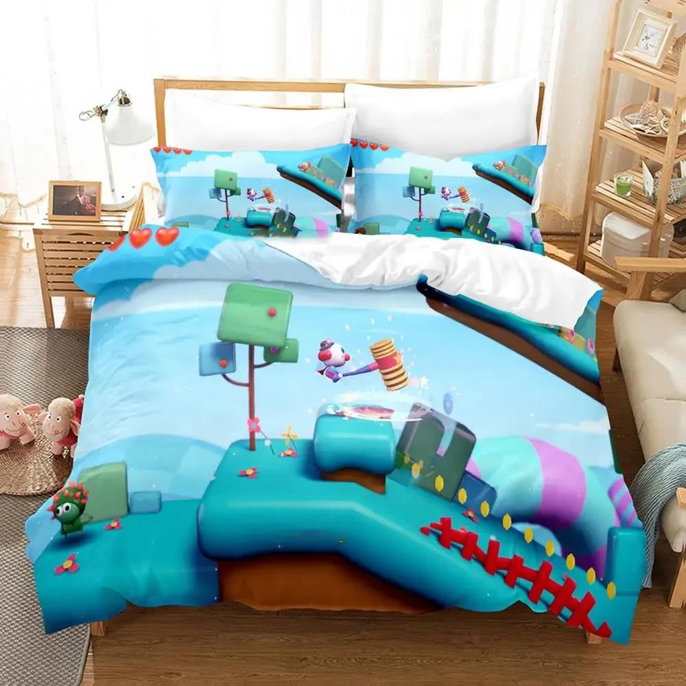 Cartoon Game Ayo The Clown Duvet Cover Bed Set Quilt Cover Pillowcase Comforter King Queen Size Boys Adult Bedding