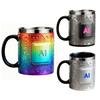 Mug Stainless Steel Resin Heat Preservation Technology-Themed Chip Design Coffee Beer Cup Lightweight Portable Tech Fan Gift Mug