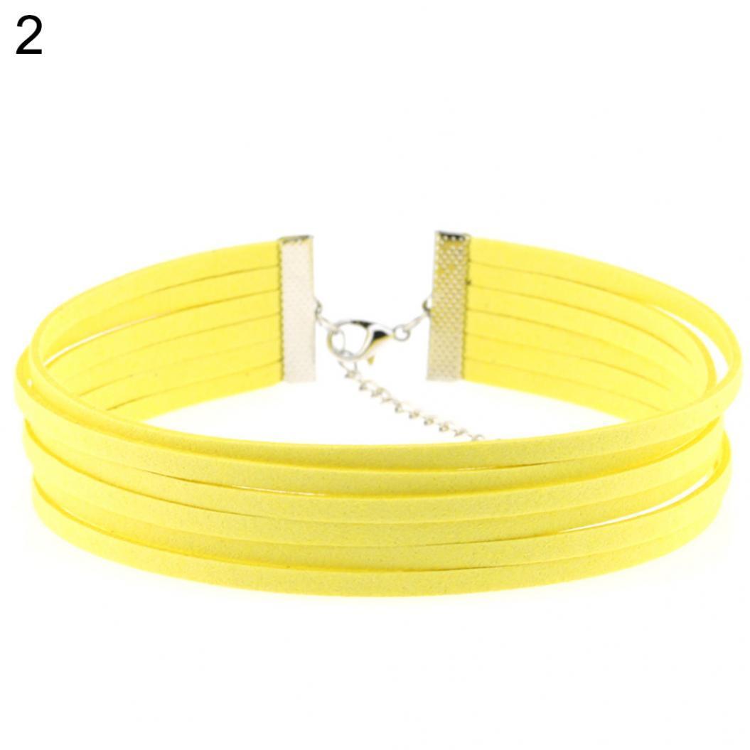 

Готическое многослойное колье с застежкой-лобстером, готическое женское ожерелье для вечеринки, клуба, паба жёлтый