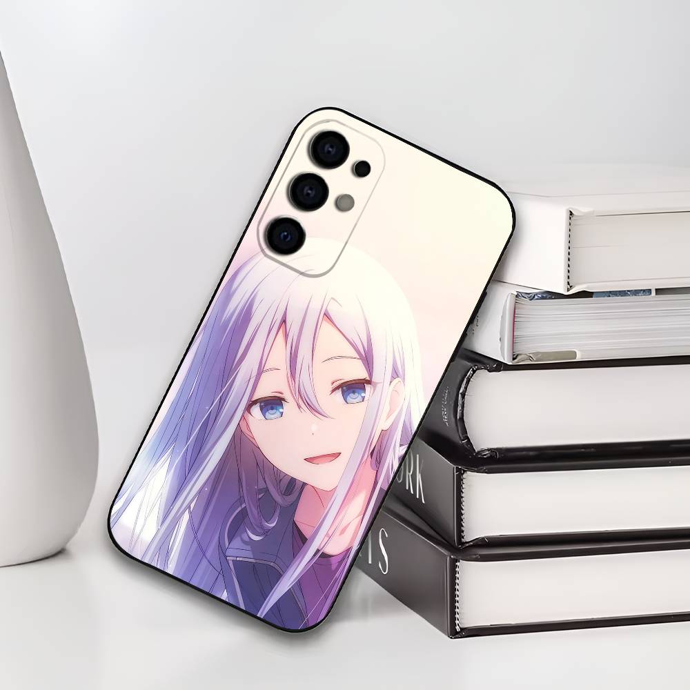 Kanade Yoisaki P-Project S-SEKAI Phone Case For Samsung S25,S24,S21,S22,S23,S30,Ultra,S20,Plus,Soft Silicone Black Cover