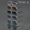 6PACK Men's and Women's Metal Half Frame Fashionable Glasses Suitable for Weddings Couples and Parties