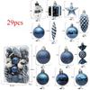 29/36/40pcs Christmas Ball Silver Red Christmas Tree Hanging Pendants Printed Special-shaped Gold Christmas Spheres  New