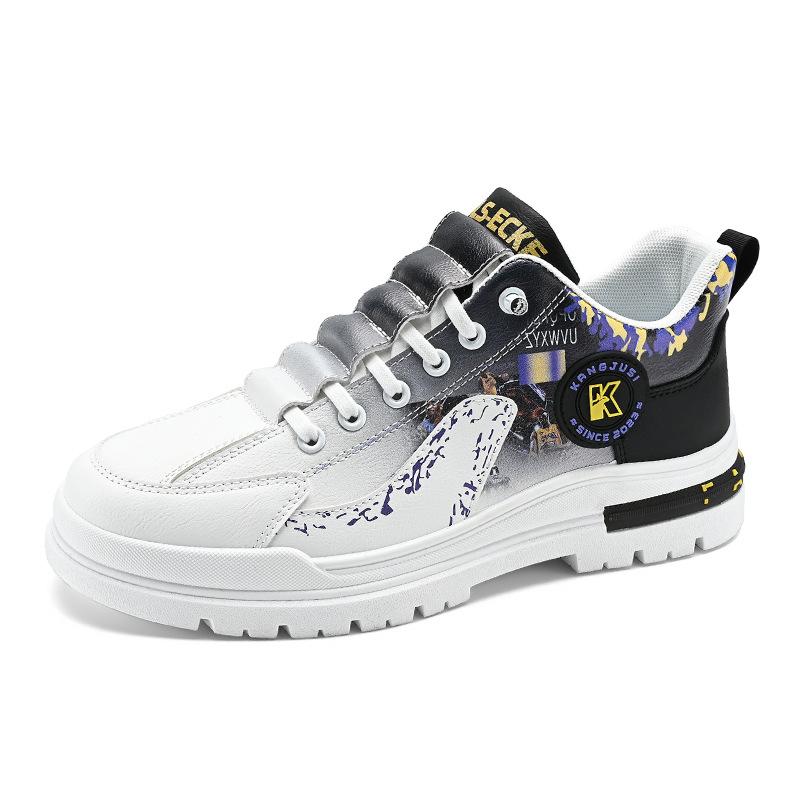 

Casual shoes men s youth personality trend one-pedal foot cover men s shoes spring and autumn cash low-top tooling shoes men s 44