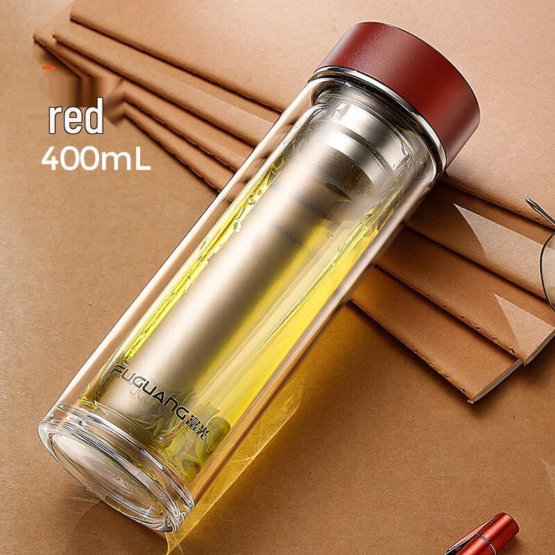 

FUGUANG Double-layer Glass Tea Infuser Water Bottle