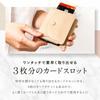 Cowhide Leather Mini Wallet with Card Slots and Coin Blue [GlovesDEPO] Women's Bi-fold Purse,