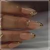 24Pcs Pink Almond False Nails Butterfly Ballet with French Design Wearable Fake Nails Simple Artificial Press On Nails Tips Art