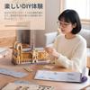 Rolife 3D Wooden Puzzle Notre Dame Cathedral Model Colorable Architectural Model Interior Decoration Creates Atmosphere Entryway Craft Kit DIY Time