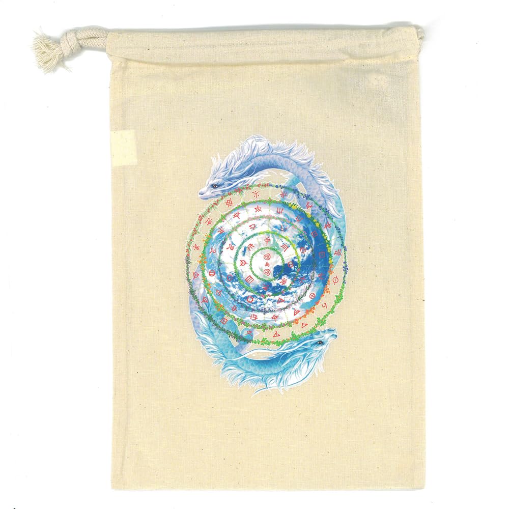 Starter Set Drawstring and Cross 52 Cards with Japanese Instructions "Futomani Card" (B6 Guidebook, Pouch, Handkerchief) [Authentic]