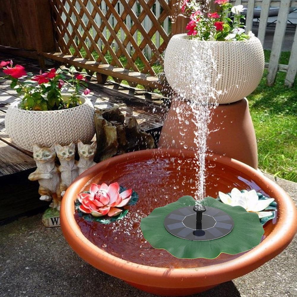 5V 1.6W Solar Water Fountain Pump Floating Landscape Fountain for Outdoor Decoration