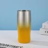 304 Stainless Steel Vacuum Insulated Travel Mug 20oz Oval Car Cup Portable Thermos Office Outdoor Commute