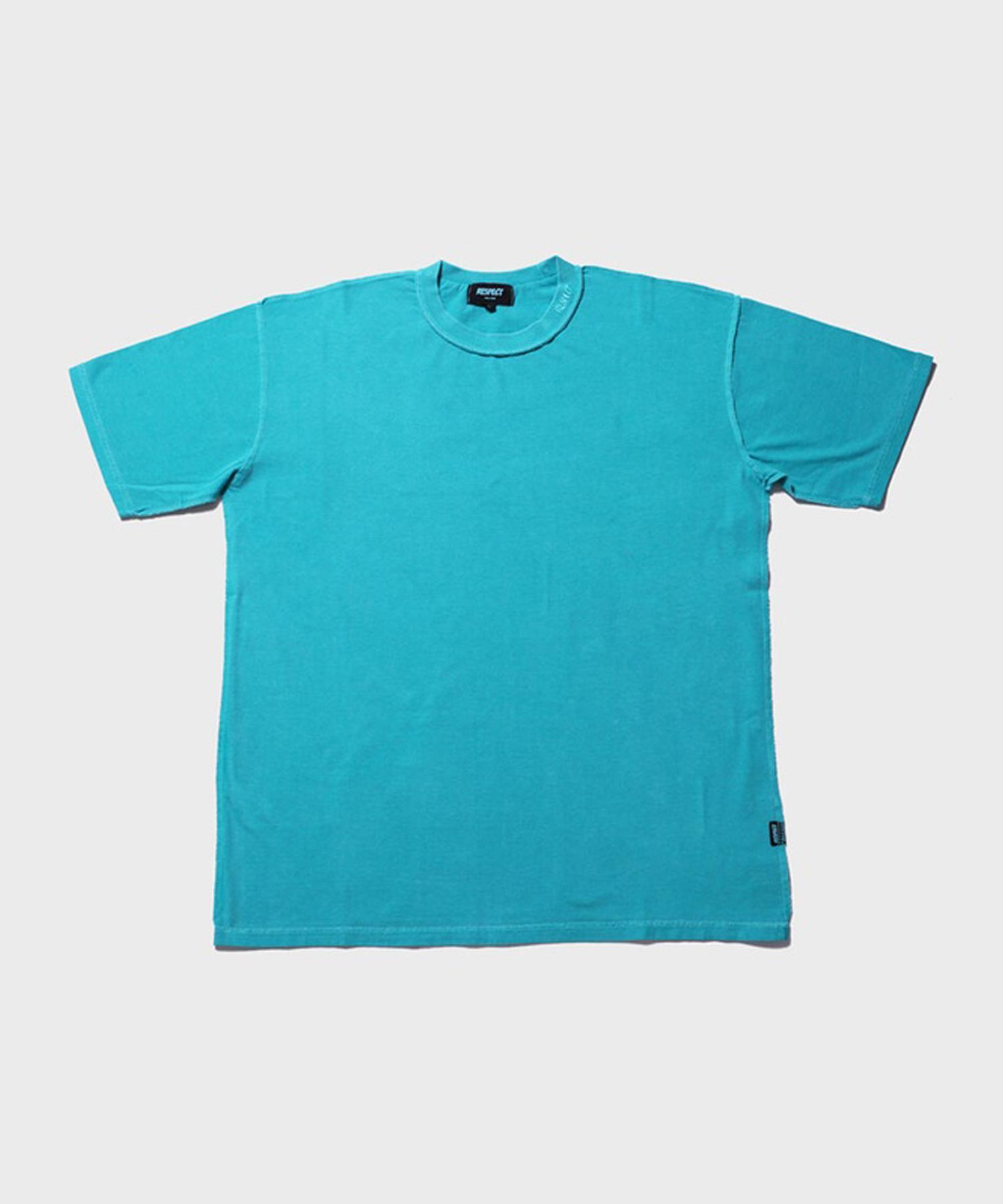 Respect Reverse Stitch Pigment Half Tee (Washed Mint) Washed Mint/L