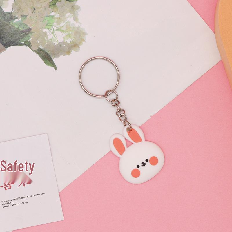 Cartoon Silicone Keychain Keyring - Soft PVC Rubber Key Hanger