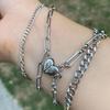 Magnetic Stainless Steel Couple Bracelets, Stylish Durable Concentric Attraction Bangle Jewelry