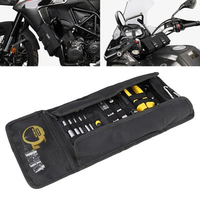Strong Roll Up Motorcycle Tool Storage Bag With Multiple Compartment Solution For Riders And Mechanics