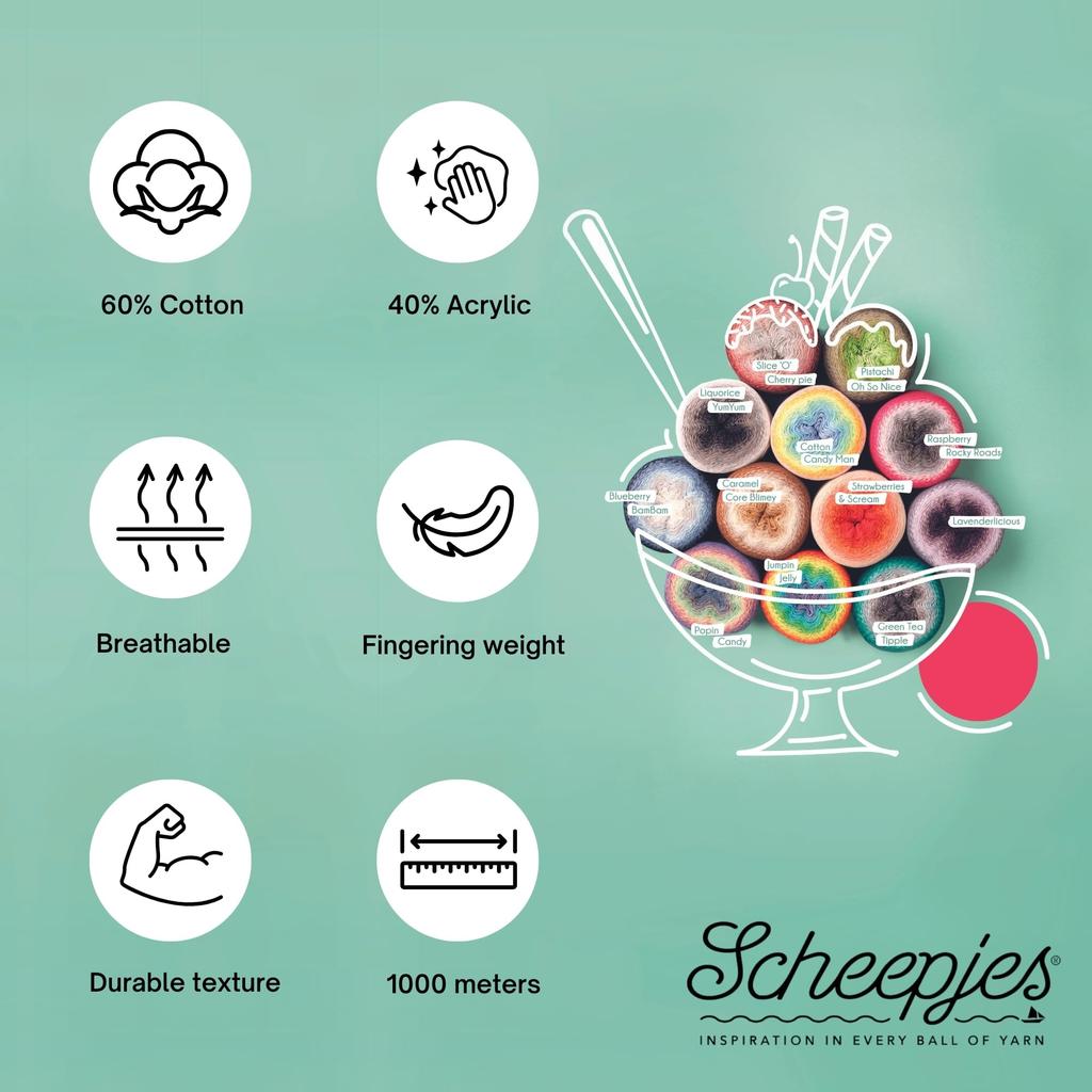 Scheepjes Whirl 1x1000m 768 Sherbet Rainbow -