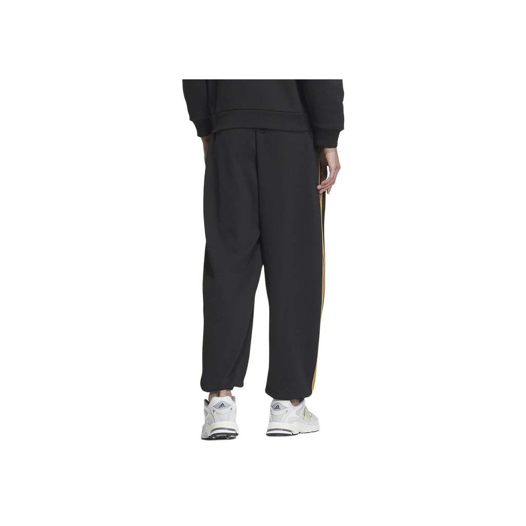 Adidas Originals Colorblock Mid-Waist Tapered Knit Joggers Men Bottoms Black IX4210