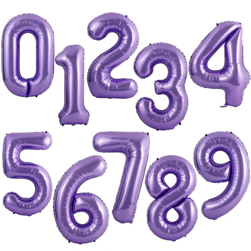 40Inch Big Foil Birthday Balloons Helium Number Balloon 0-9 Happy Birthday Wedding Party Decorations Shower Large Figures Globos